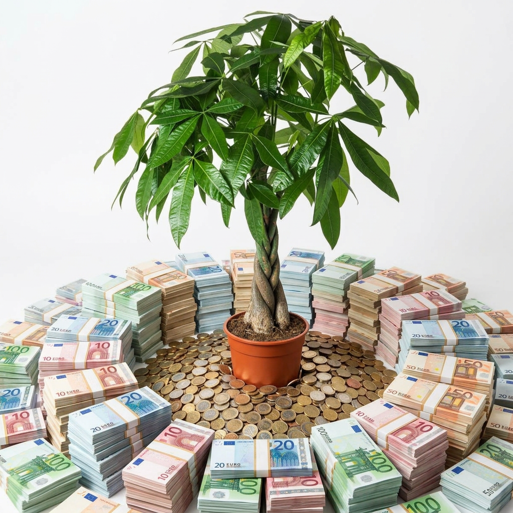 Arborele Banilor Pachira Aquatica, Tulpina Impletita - 40-50 cm - imagine 3