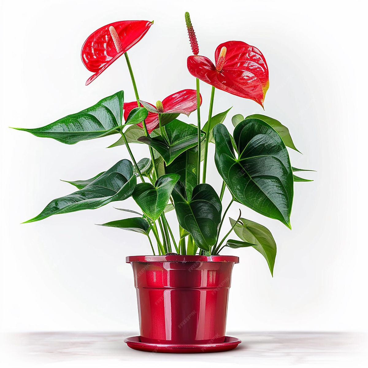 Floarea Flamingo, Anthurium andreanum, H 45CM - imagine 3