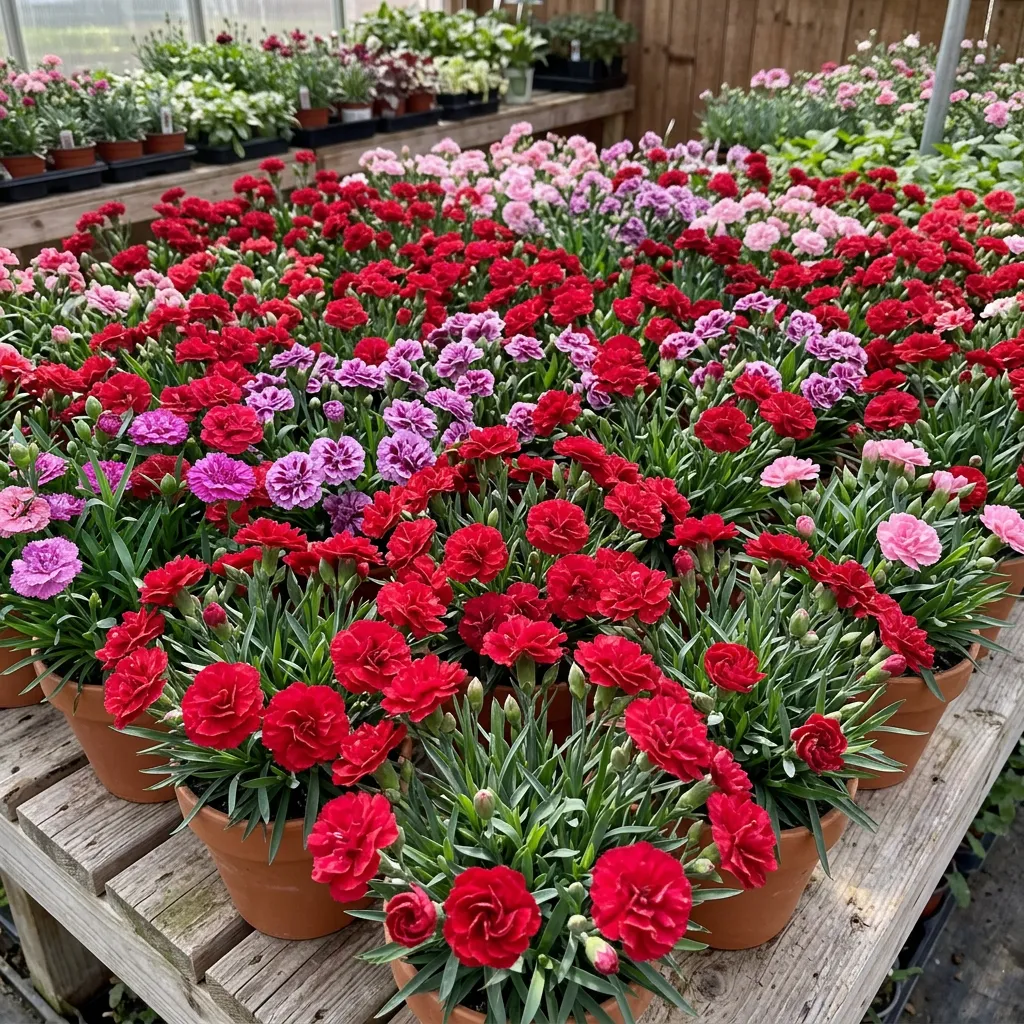 Planta Dianthus oscar mix, H 20 cm - imagine 3