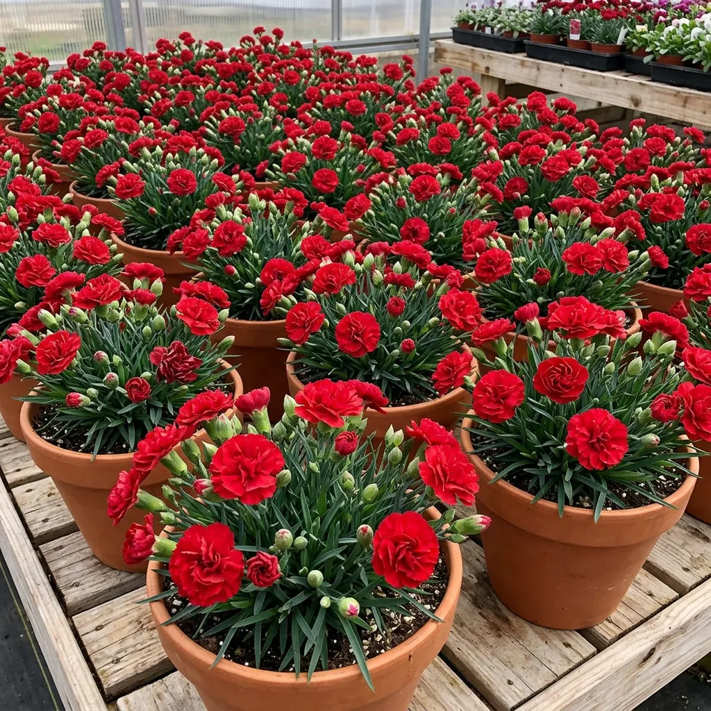 Planta Dianthus oscar mix, H 20 cm - imagine 4