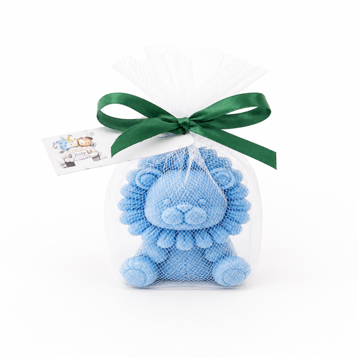 Set de 10 marturii pentru botez, model Leu - imagine 2