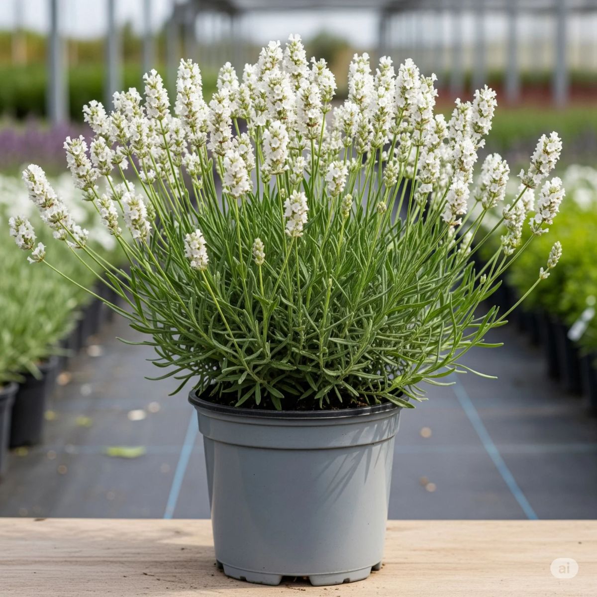Lavanda Angus alb, H 35 cm - imagine 6